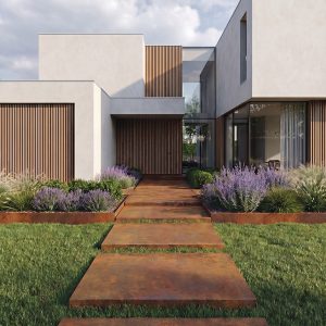 lajeta base corten ambiente